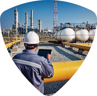 Petrolum Engineering reviewing tanks